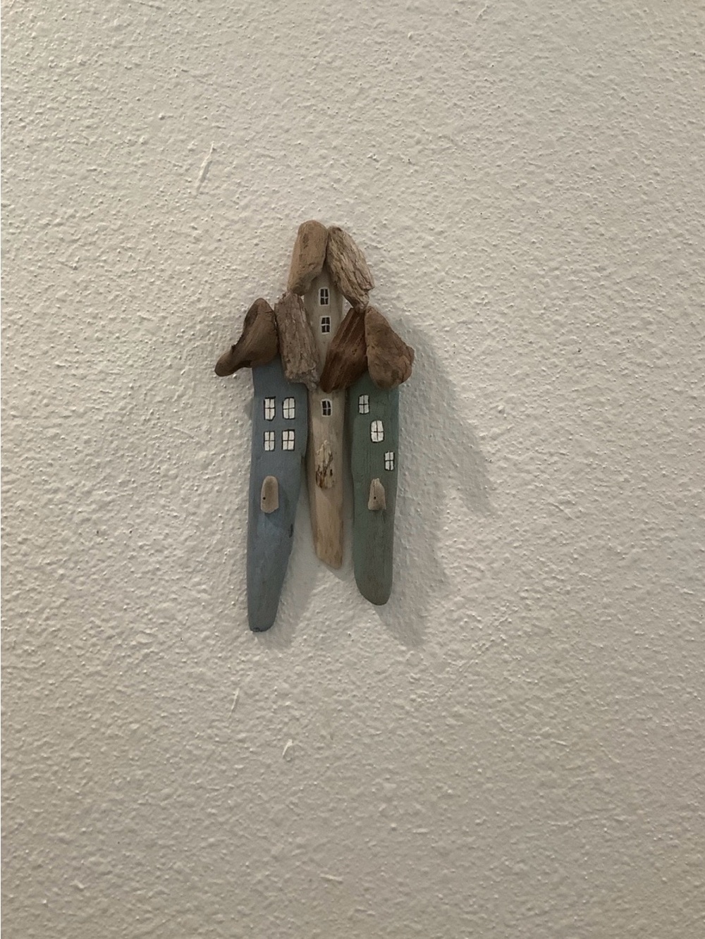 Driftwood Art, Driftwood Painted Houses, Driftwood Beach Houses, Coastal Art